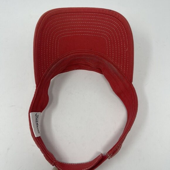 Titleist Pro V1 Red Adjustable Embroidered Golf Visor Cap Hat - Picture 5 of 12